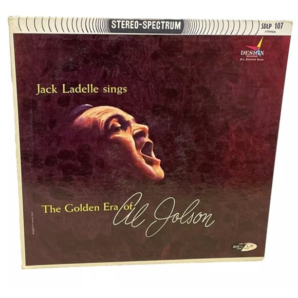 Jack La Delle The Golden Era Of Al Jolson (Vinyl) Design SDLP 107 Good LP Record - Picture 1 of 12